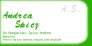 andrea spicz business card